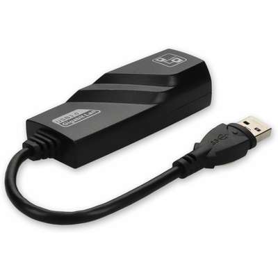 AddOn USB 3A to RJ45 M/F Black Adapter