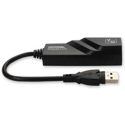 AddOn USB 3A to RJ45 M/F Black Adapter