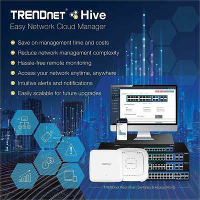 TRENDnet AC1200 Dual Band PoE Access Point (with Software Controller)