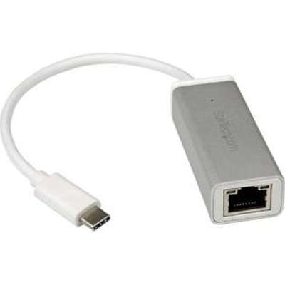 StarTech.com USB C to Gigabit Ethernet Adapter with Aluminum Housing - Silver