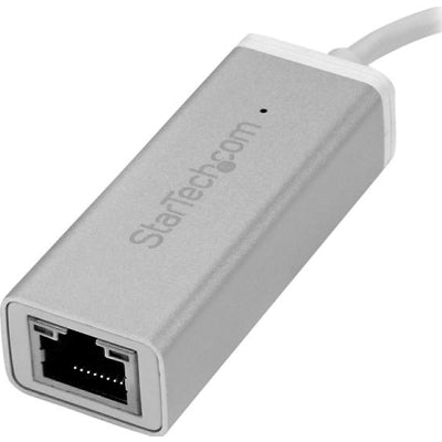StarTech.com USB C to Gigabit Ethernet Adapter with Aluminum Housing - Silver