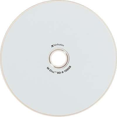 Verbatim 25-pack M-Disc BDXL 4x 100GB Inkjet Hub Printable Spindle
