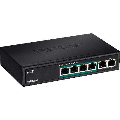TRENDnet 6-Port Fast Ethernet PoE Switch (60W)