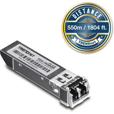 TRENDnet 10GBASE-SR SFP+ Multi Mode LC Module (300m with DDM)