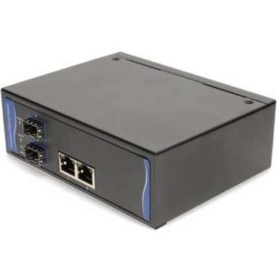 AddOn Single 1GBS RJ-45 to 2 Open SFP Media Converter