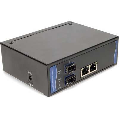 AddOn Single 1GBS RJ-45 to 2 Open SFP Media Converter