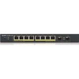 Zyxel Fanless 8 Port GbE PoE+ L2 Web Managed Switch (77W) with 2 SFP Uplink Ports