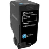 Lexmark Cyan Toner Cartridge Hiyld 16K CX725
