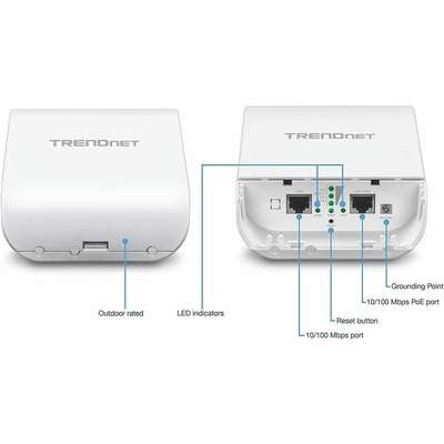 TRENDnet N300 2.4 GHz 10dBi Outdoor PoE Access Point