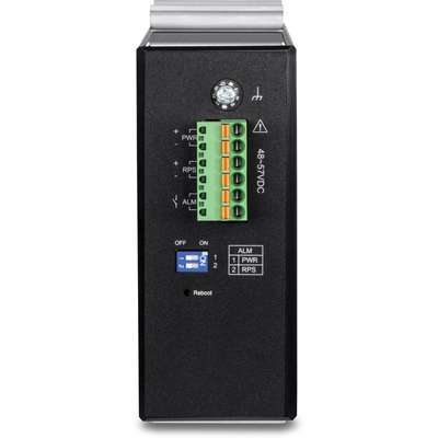 TRENDnet 12-Port Hardened Industrial Gigabit PoE+ Layer 2+ Managed DIN-Rail Switch