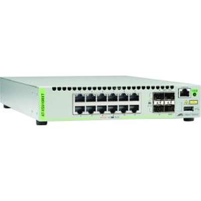 Allied Telesis 12 Port 100/1000/10G Stackable Software Base-T RJ-45 with 4 SFP/SFP+Slot