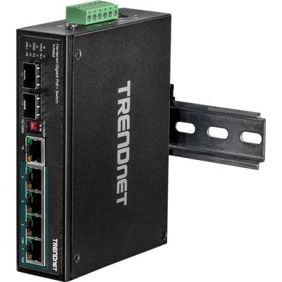TRENDnet 6-Port hardened Industrial Gigabit PoE+ Switch