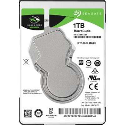 Seagate 1TB BarraCuda 2.5" Hard Disk Drive 6Gb/s SATA 5400RPM