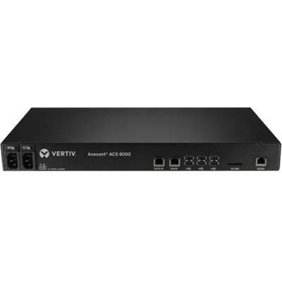 Vertiv 8 Port ACS 8000 Console Server with Single DC Power Supply TAA Compliant