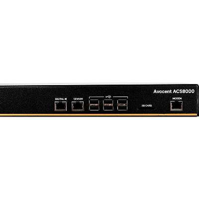 Vertiv 32 Port ACS 8000 Console Server with Dual AC Power Support Builtin Modem TAA