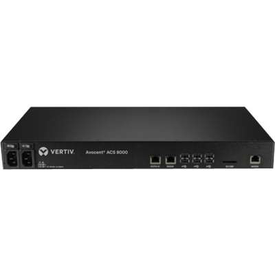 Vertiv 32 Port ACS 8000 Console Server with Dual AC Power Support Builtin Modem TAA