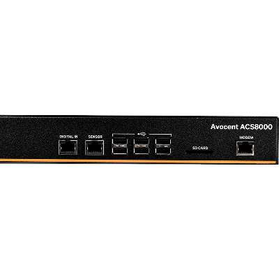 Vertiv 48 Port ACS 8000 Console Server with Dual DC Power Support Builtin Modem TAA