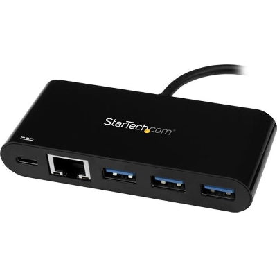 StarTech.com USB-C to GbE Adapter with 3-Port USB 3.0 Hub with Power Delivery
