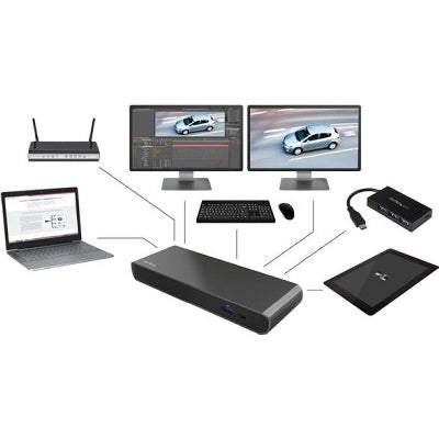 StarTech.com Thunderbolt 3 Dock - Dual 4K 60Hz DP Docking Station - 85W PD