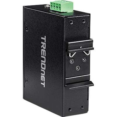 TRENDnet Hardened Industrial SFP to Gigabit PoE+ Media Converter