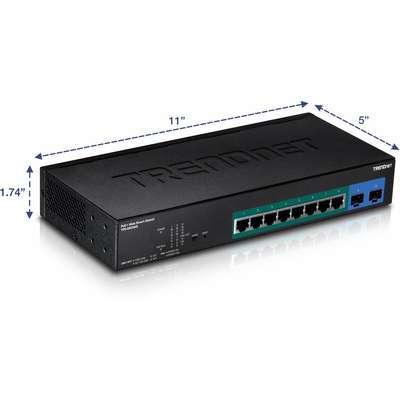 TRENDnet 10-Port Gigabit Web Smart PoE+ Switch
