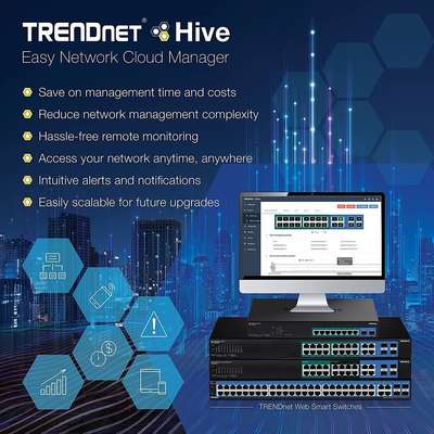 TRENDnet 10-Port Gigabit Web Smart PoE+ Switch