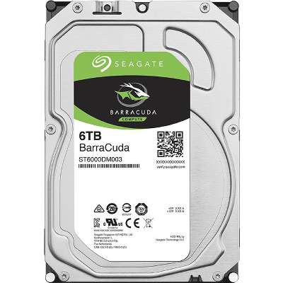Seagate BarraCuda 6TB SATA 5400 RPM 256MB 3.5 inch