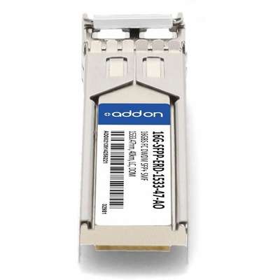 AddOn XCVR SFP+ 16GBS FC DWDM 40KM SMF Domino TAA