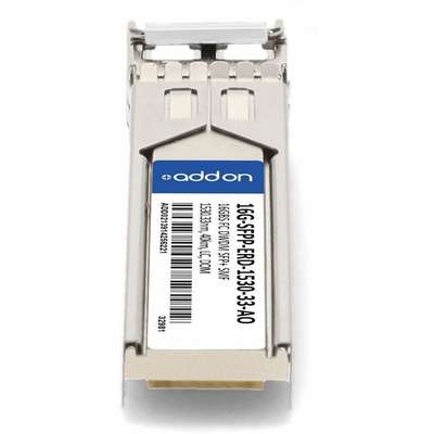 AddOn XCVR SFP+ 16GBS FC DWDM 40KM SMF Domino TAA