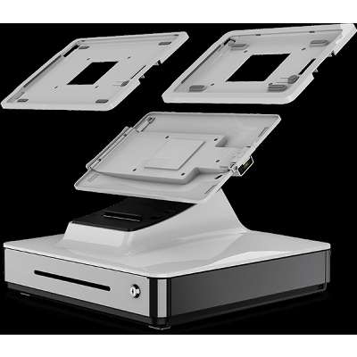 Elo PayPoint Plus, supports 9.7-inch iPad, 3-inch Printer, 2D Barcode Scanner, 5