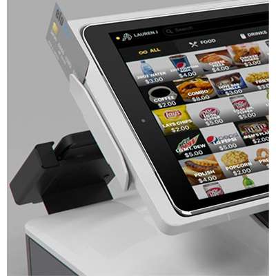 Elo PayPoint Plus, supports 9.7-inch iPad, 3-inch Printer, 2D Barcode Scanner, 5