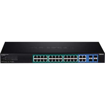 TRENDnet 28-Port Gigabit Web Smart PoE+ Switch (370W)