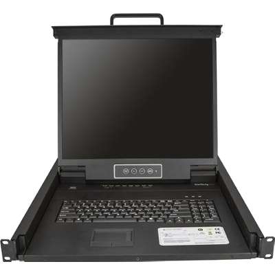 StarTech.com 8 Port Rackmount KVM Console with Cables KVM Switch with 19" LCD