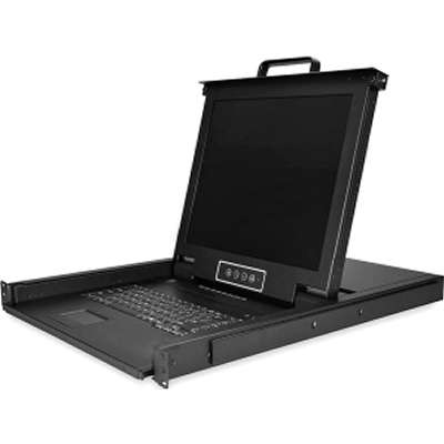 StarTech.com 8 Port Rackmount KVM Console with Cables KVM Switch with 17" LCD
