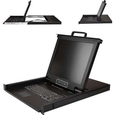 StarTech.com 8 Port Rackmount KVM Console with Cables KVM Switch with 17" LCD