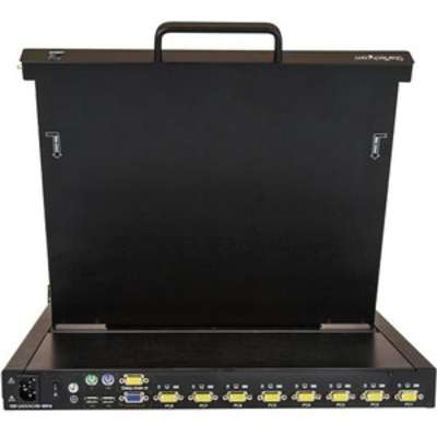 StarTech.com 8 Port Rackmount KVM Console with Cables KVM Switch with 17" LCD