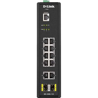 D-Link Systems 12-Port Managed Industrial Switch, -40C to +65C