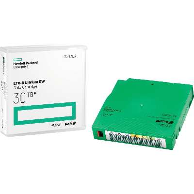 HPE LTO-8 Ultrium 30 TB RW 20 Data Cartridges Non Custom Labeled with Cases