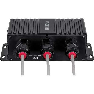 TRENDnet 2-Port Industrial Outdoor Gigabit UPoE Extender