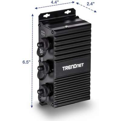 TRENDnet 2-Port Industrial Outdoor Gigabit UPoE Extender