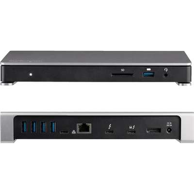 StarTech.com Thunderbolt 3 Dock Dual Monitor 4K 60Hz with DP - 85W PD/6xUSB/SD