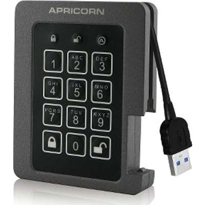 Apricorn 1TB Aegis Padlock SSD Fips Validated Ruggedized