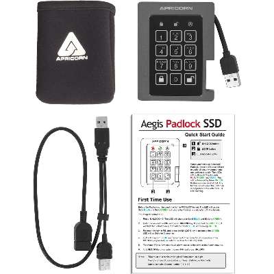 Apricorn 2TB Aegis Padlock SSD Fips Validated Ruggedized