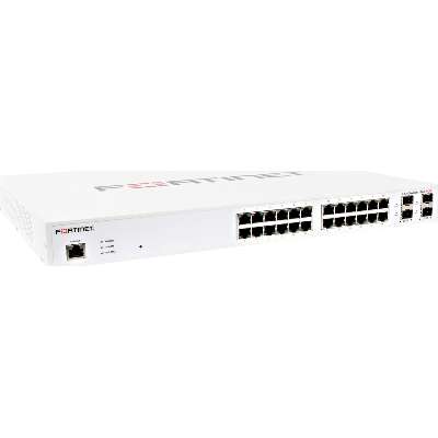 Fortinet L2+ Managed PoE Switch 24GE +4SFP 24 Port 185W