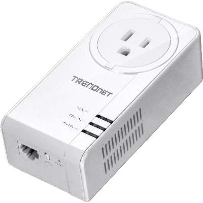 TRENDnet Powerline 1300 AV2 Adapter Kit with Built-in Outlet