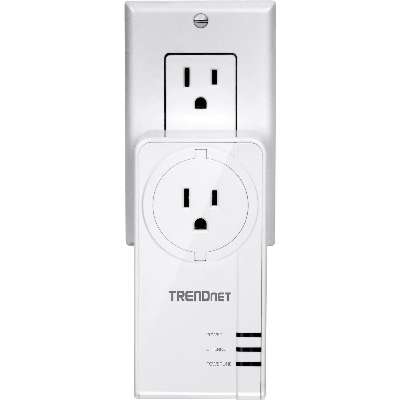 TRENDnet Powerline 1300 AV2 Adapter Kit with Built-in Outlet