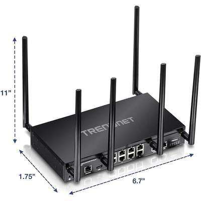 TRENDnet AC3000 Tri-Band Wireless Gigabit Dual-WAN VPN SMB Router