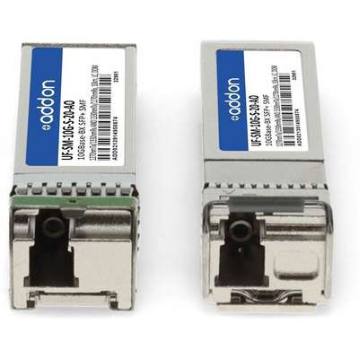 AddOn Ubiquiti Uf-SM-10G-S-20 Comp 10 Pairstaa 10G-BX LC SMF SFP+ XCVR