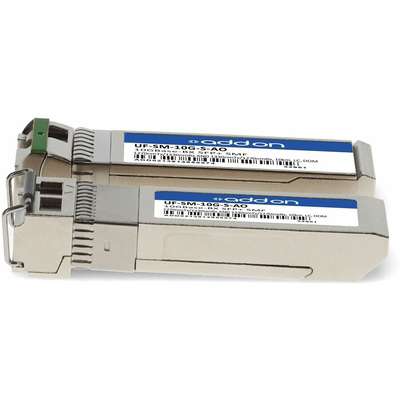 AddOn Ubiquiti Uf-SM-10G-S Comp XCVR 1 Pairtaa 10G-BX LC 10KM SMF SFP+
