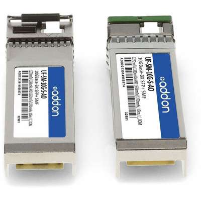 AddOn Ubiquiti Uf-SM-10G-S Comp XCVR 1 Pairtaa 10G-BX LC 10KM SMF SFP+